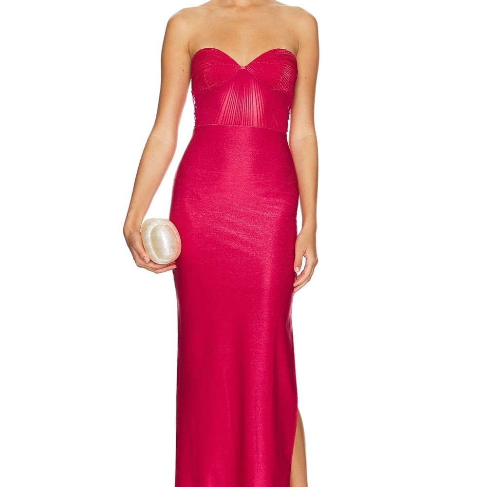 BAOBAB Cam Dress French Rose Strapless Maxi Size Small